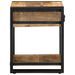 Table d'appoint 40x40x50 cm bois massif de manguier brut - Photo n°4