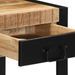 Table d'appoint 40x40x50 cm bois massif de manguier brut - Photo n°7