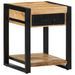 Table d'appoint 40x40x50 cm bois massif de manguier brut - Photo n°11