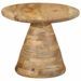 Table d'appoint Ø50x40 cm bois de manguier massif - Photo n°3