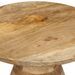 Table d'appoint Ø50x40 cm bois de manguier massif - Photo n°5