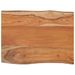 Table d'appoint 50x40x2,5cm bois massif acacia bordure assortie - Photo n°3