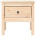 Table d'appoint 50x50x49 cm Bois massif de pin - Photo n°6