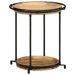 Table d'appoint Ø55x60 cm bois de manguier massif - Photo n°9