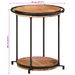 Table d'appoint Ø55x60 cm bois massif d'acacia - Photo n°8