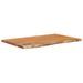 Table d'appoint 60x40x2,5cm bois massif acacia bordure assortie - Photo n°1