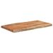 Table d'appoint 70x40x2,5cm bois massif acacia bordure assortie - Photo n°1