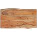 Table d'appoint 70x40x2,5cm bois massif acacia bordure assortie - Photo n°3