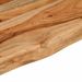 Table d'appoint 70x40x2,5cm bois massif acacia bordure assortie - Photo n°8