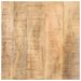 Table d'appoint avec roues 40x40x42 cm Bois de manguier brut - Photo n°4