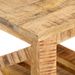 Table d'appoint avec roues 40x40x42 cm Bois de manguier brut - Photo n°5