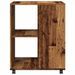 Table d'appoint avec roues vieux bois 55x60x78 cm - Photo n°5