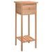 Table d'appoint avec tiroir 25x25x60 cm Bois massif de noyer - Photo n°2