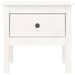 Table d'appoint Blanc 50x50x49 cm Bois massif de pin - Photo n°6