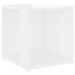 Table d'appoint Blanc brillant 33x33x34,5 cm - Photo n°1