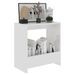 Table d'appoint Blanc brillant 50x26x50 cm - Photo n°2