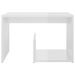 Table d'appoint Blanc brillant 59x36x38 cm - Photo n°4