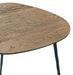 Table d'appoint bois clair et métal noir Loft - Photo n°2