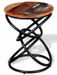 Table d'appoint bois de récupération et pieds métal noir Arsan - Photo n°2