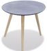 Table d'appoint bois gris béton et pieds pin massif clair Nelis - Photo n°1