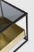 Table d'appoint carrée verre et acier bicolore Mirabel L 42 cm - Photo n°4