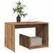 Table d'appoint chêne artisanal 59x36x38 cm bois d'ingénierie - Photo n°1