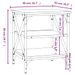 Table d'appoint Chêne marron 40x42x50 cm Bois d'ingénierie - Photo n°9