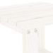 Table d'appoint de jardin blanc 40x38x28,5cm bois massif de pin - Photo n°6