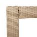 Table d'appoint de jardin dessus en bois beige 100x40x75 cm - Photo n°9