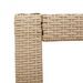 Table d'appoint de jardin dessus en bois beige 60x40x75 cm - Photo n°9