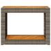 Table d'appoint de jardin dessus en bois gris 100x40x75 cm - Photo n°6