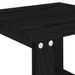 Table d'appoint de jardin noir 40x38x28,5 cm bois massif de pin - Photo n°6