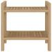 Table d'appoint de salle de bain 45x30x45cm bois de teck solide - Photo n°3