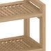 Table d'appoint de salle de bain 45x30x45cm bois de teck solide - Photo n°6