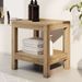 Table d'appoint de salle de bain 45x35x45cm bois de teck solide - Photo n°1