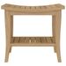 Table d'appoint de salle de bain 50x35x45cm bois de teck solide - Photo n°3