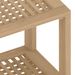 Table d'appoint de salle de bain 60x30x45cm bois de teck solide - Photo n°6