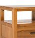 Table d'appoint en bois clair massif de Mindy 1 tiroir Zandhu 50 cm - Photo n°2