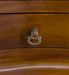 Table d'appoint en bois d'acajou marron 2 tiroirs Castle 50 cm - Photo n°4
