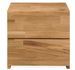 Table d'appoint en bois de chêne massif 2 tiroirs Danark 40 cm - Photo n°3