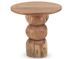 Table d'appoint en bois massif BARCA - Ø50 cm - Photo n°1