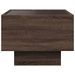 Table d'appoint et LED chêne marron 40x40x30 cm bois ingénierie - Photo n°7