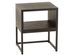 Table d'appoint gigogne ouvert bois noir Pierre L 45 cm - Photo n°1