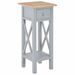 Table d'appoint Gris 27 x 27 x 65,5 cm Bois - Photo n°1