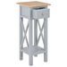 Table d'appoint Gris 27 x 27 x 65,5 cm Bois - Photo n°2