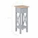 Table d'appoint Gris 27 x 27 x 65,5 cm Bois - Photo n°8