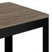 Table d'appoint Gris et noir 40x40x45 cm MDF et fer - Photo n°4