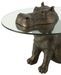 Table d'appoint hippopotame bronze Polia L 79 cm - Photo n°3