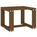 Table d'appoint jardin marron miel 40x38x28,5cm bois massif pin - Photo n°1