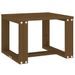 Table d'appoint jardin marron miel 40x38x28,5cm bois massif pin - Photo n°5